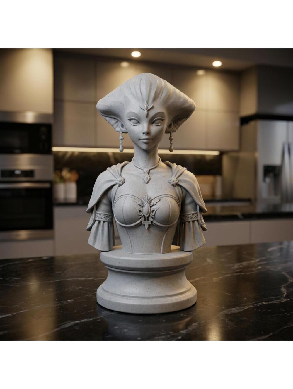 Legend of Zelda Statue - Princess Ruto Bust - Gift for Gamer - Dad Gift Idea